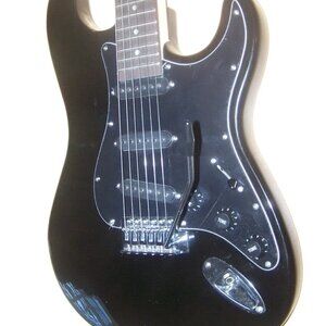 Sawtooth Open Box Display Black ST-ES-BKB Guitar w/Black PickGuard & Tremolo Arm
